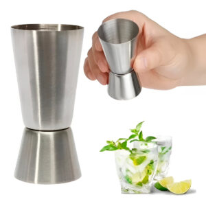 Dosador Duplo 30ml 60ml Inox para Bebidas Medidor