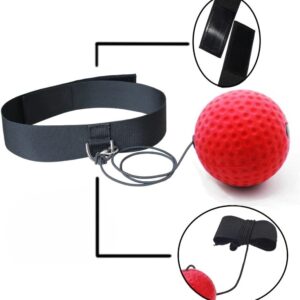 Bola De Boxe Treinamento Para Reflexo Com Faixa De Cabeça