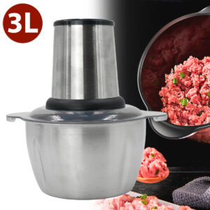 Triturador De Alimentos Carne e Legumes Elétrico 3L Aço Inox Voltagem:110V