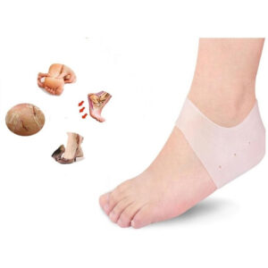 Par De Meia Palmilha Silicone Ortopedica Calcanhar Fascite - Ortopedia