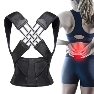 Colete Corretor Postural Ortopédico Coluna Cervical Alinha Postura Tamanho:M