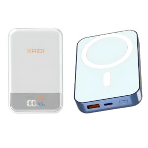 Carregador Portátil Power Bank 10.000 mAh Indução Magnético Cor:Branco