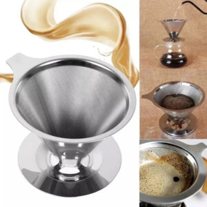Coador De Cafe Aço Inox Reutilizavel Ecologico Tamanho:Grande