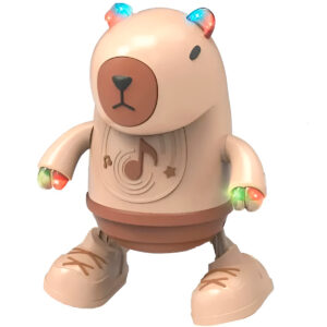 Brinquedo Robô Capivara Dançante Música Luzes Diversão