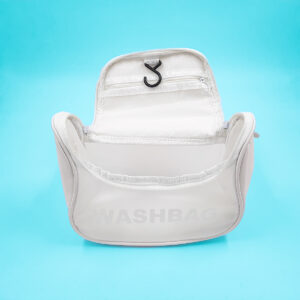 Necessaire Feminina Viagem Gancho Mala Organizadora Pendurar Cor:Branco