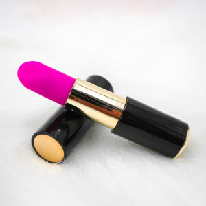 Mini Vibrador Batom Massageador USB Recarregavel Silencioso Cor:Rosa