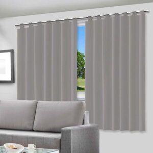 Cortina Blecaute Blackout Corta Luz Quarto Sala 2,80x2,80 Vida Pratika Cor:Cinza