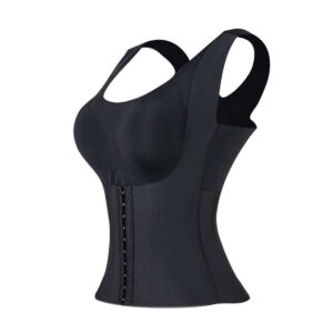 Cinta Modeladora De Corpo Sem Costura 4 Em 1 Bojo Preto Tamanho:XXL