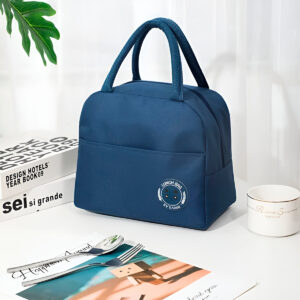 Bolsa Lancheira Térmica Marmita Trabalho Viagem Academia Cor:Azul