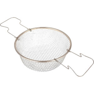 Cesto para Fritura Aço Inox com Alça Redondo 22cm