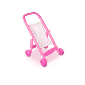 Carrinho de Boneca Rosa Infantil Brinquedo Menina Passeio