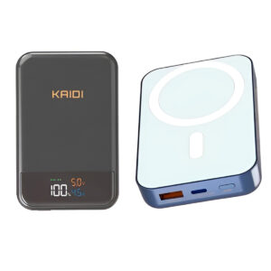 Carregador Portátil Power Bank 10.000 mAh Indução Magnético Cor:Cinza