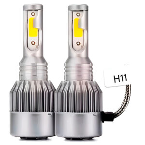 Par de Lâmpadas Automotivas Farol Alto Baixo Full LED H11