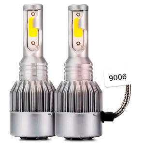 Par de Lâmpadas Automotivas Farol Alto Baixo Full LED 9006