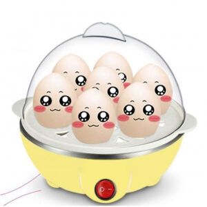 Cozedor Eletrico A Vapor Ovos Egg Cooker Cor:Amarelo