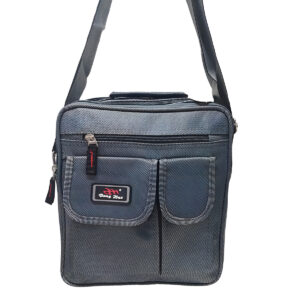 Bolsa Pasta Executiva Masculina Tiracolo Transversal Cor:Cinza