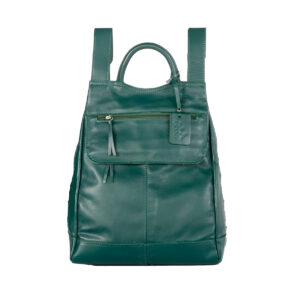 Mochila de Couro Legítimo Modelo Malu Resistente Confortável Modelo:Verde Musgo