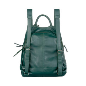 Mochila de Couro Legítimo Modelo Maluzinha Elegante Modelo:Verde Musgo