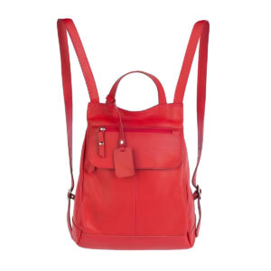 Mochila de Couro Legítimo Modelo Maluzinha Elegante Modelo:Marsala